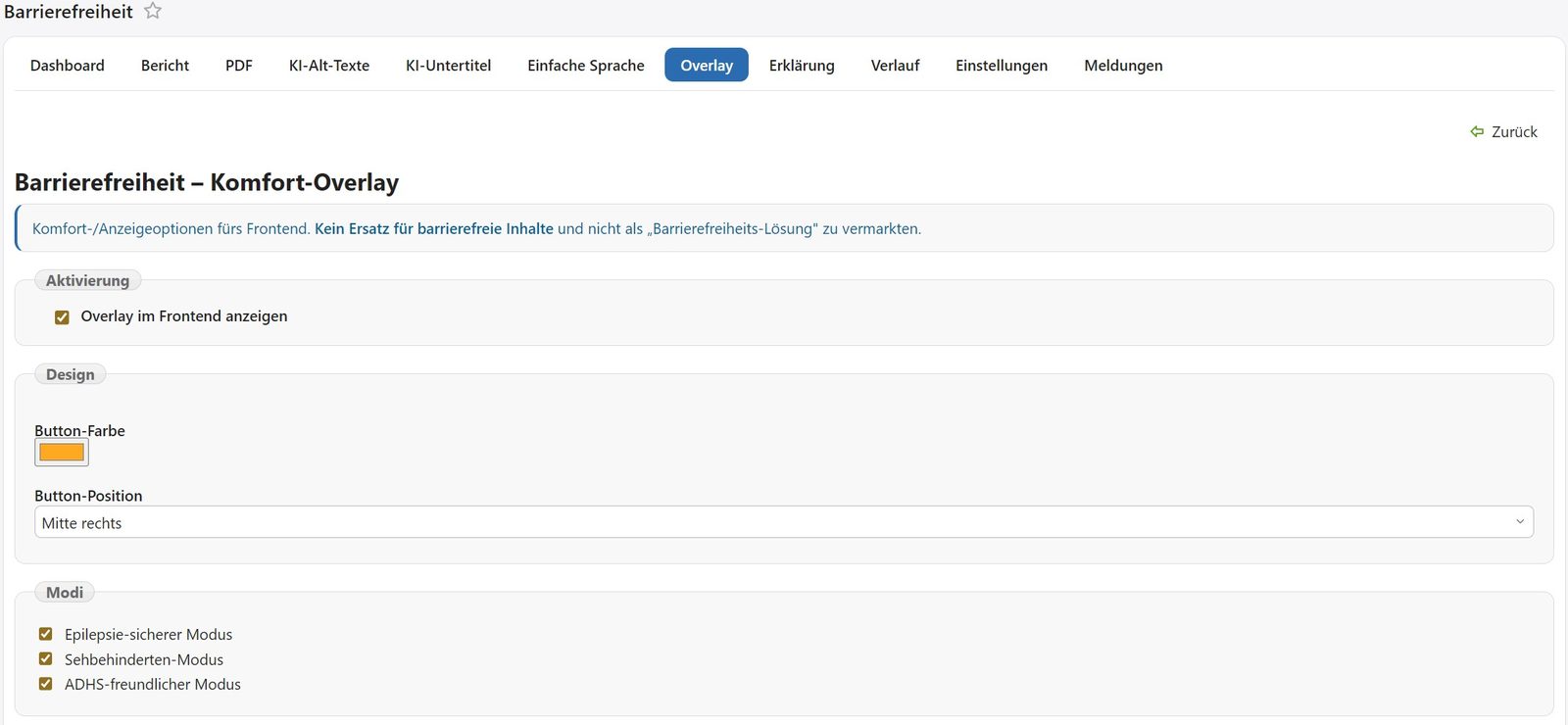 a11y Backend &mdash; Overlay